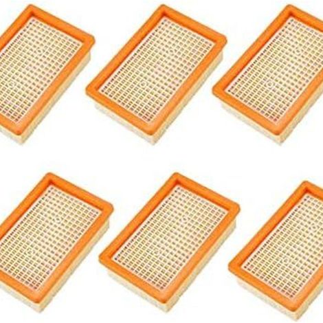 Lot de 6 filtres de rechange pour Karcher MV4, MV5, MV6, WD4, WD5 et WD6 - filtration haute performance KLB-AquaForge (1/5)