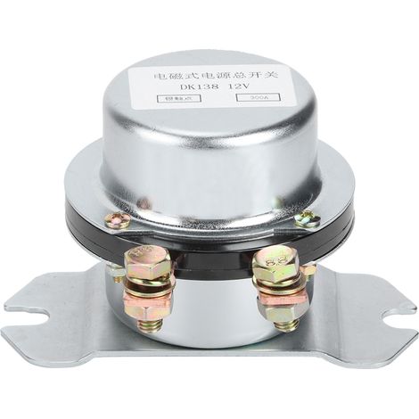 Relais 12V 300A DK138 pour excavatrice, interrupteur de puissance totale pour véhicules et engins de chantier (1/5)