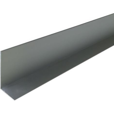 Cornière en aluminium 40mm x20mm x1.3mm, lg 1950mm (Anodisé argent) HOMEWELL