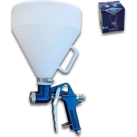 Walmec Aerografo Professionale Con Serbatoio Superiore Nylon 4,75 Lt 4,5 - 6,0 - 8,0 Mm Mm
