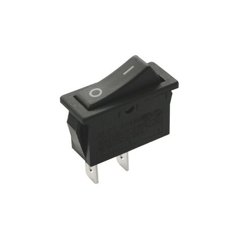 Interruttore a bilanciere on-off unipolare 16a nero 11,400/in