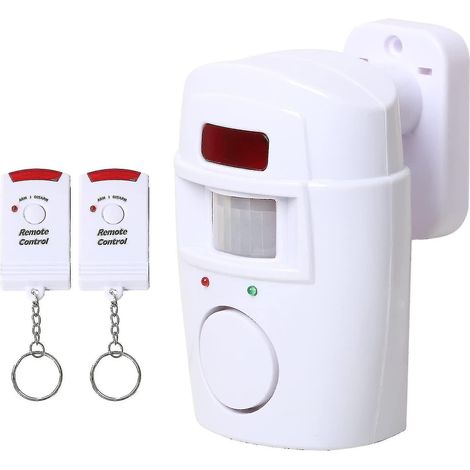 Alarme de jardin sans fil avec détecteur de mouvement, alimentée par piles - 2 télécommandes (1/3)