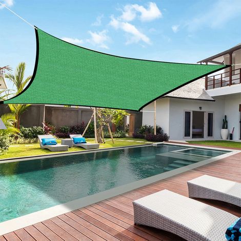 Tissu de protection solaire vert 2×2m pour l'agriculture et les fermes (1/4)