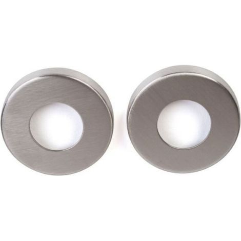 Paar Rosetten aus gebürstetem Edelstahl 304 für Dreschmaschinen – 20 mm Lochdurchmesser – IN125 (1/5)