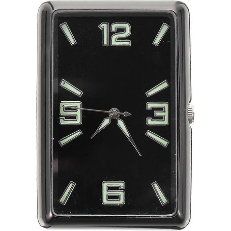 Horloge miniature à piles, horloge analogique pour tableau de bord ou intérieur de voiture, ornement-4.8X3.2cm-a (1/4)