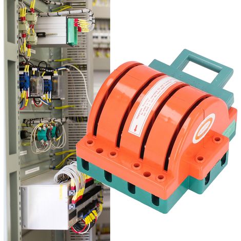 Interrupteur à couteau électrique 4-pôles 100A à double bascule pour disjoncteurs, générateurs et appareils domestiques (1/4)
