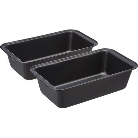 Moule Ninja Foodi, Carre, Pain, Noir, Anti-Adhesif, Acier Carbone, Cuisine, Patisserie, Robuste (1/4)