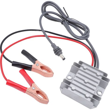 Câble d'alimentation élévateur pour mini-antenne parabolique, entrée 12 V/24 V/9 V à 28 V, sortie 30 V/3,5 A, IP68, convertisseur CC avec pince crocodile. (1/5)