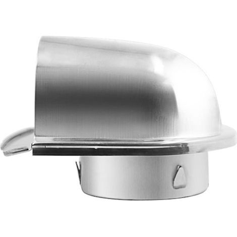 Hotte de ventilation murale étanche en acier inoxydable de 100 mm, résistante à la corrosion, avec ventilateur anticorrosion. (1/4)