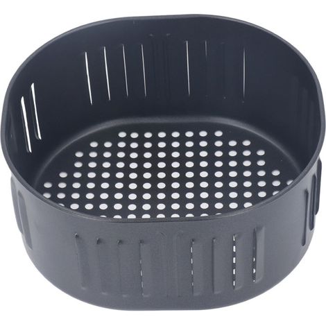 Panier de rechange pour friteuse, en acier inoxydable noir antiadhésif, 5,5 L, avec vidange d'huile, pour la cuisson au four (1/5)