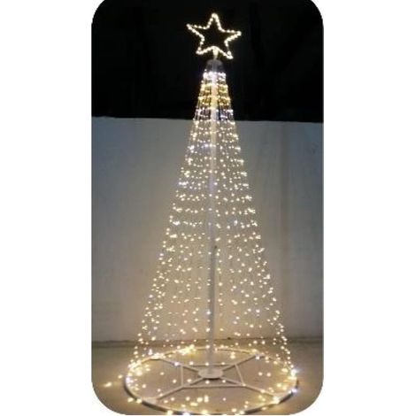 Leuchtender Baum 80x200 cm mit Stern 576 LED