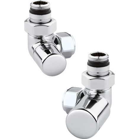 Ventilsatz für hydraulische Heizkörper mit rechtem Ventil in Chrom Farbe Arteclima KITVAL6