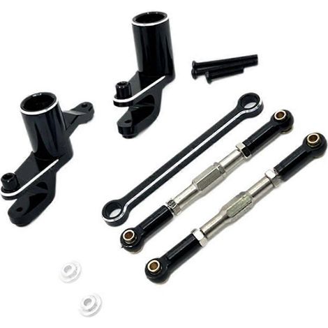 Kit de direction amélioré pour voiture RC 1/12 (tige de traction) noir (1/5)