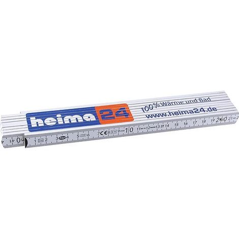 Qualitäts-Holzgliedermaßstab ''heima24'' - 2 m - 10 Glieder mit 90°-Rastung (1/2)