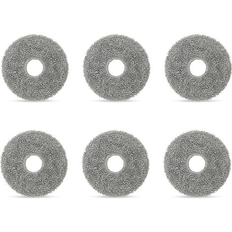 6 Stück Wischtücher Zubehör für Roborock Saros 10R/10/QV 35S/QV 35A/Qrevo Pro/Qrevo S/Qrevo Master/Qrevo Slim/Qrevo Curv/Qrevo Edge/Qrevo Edge S5A/Saros Z70 Ersatzteile (1/5)