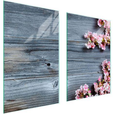 Assiette de protection en verre pour la cuisine 65x52 bois (1/5)