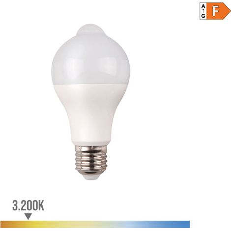 Standard-EDM-LED-Glühbirne mit Dämmerungssensor und Präsenzmelder E27 12 W 1154 lm 3200 K warmes Licht Ø60 x 110 mm