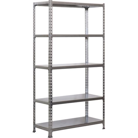 Simonrack Scaffale metallico moderno argento 5 livelli
