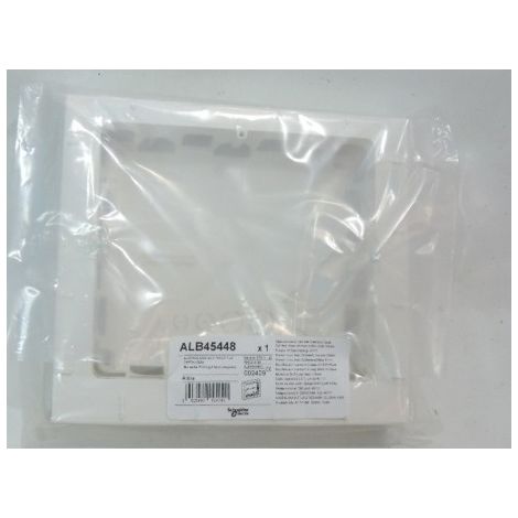 Boite saillie blanche prof 40mm 2 rangées 2X3 postes pour appareillage mural 45mm Altira SCHNEIDER ALB45448