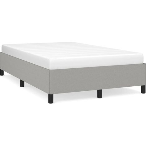 Maison Exclusive - Bettgestell ohne Matratze Hellgrau 120x190 cm