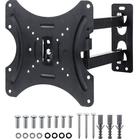 Supernic Heavy Duty TV Wall Mount - Adjustable Swivel Tilt Arm for 10" to 42" Flat & Curved TVs (up to 30kg) - VESA 75x75mm to 200x200mm (1/5)