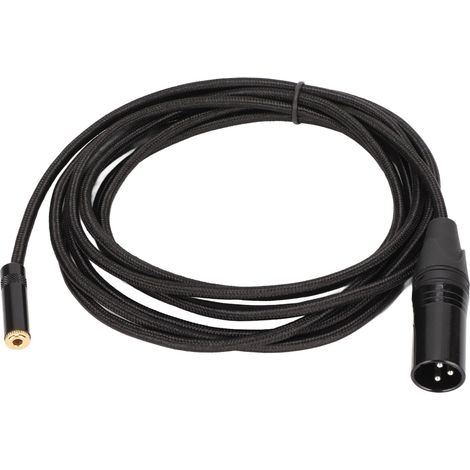 Câble XLR Mâle vers Jack 3.5mm Femelle pour Microphone et Table de Mixage (1/5)