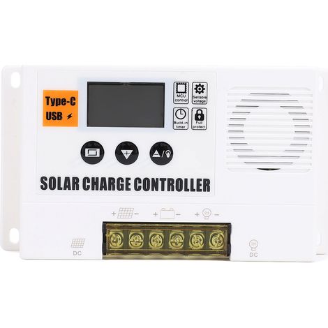 Toivize K5 60A 12V/24V Automatischer PWM-Solarladeregler mit 5V/2A USB-Anschluss für netzunabhängige Photovoltaiksysteme (1/5)