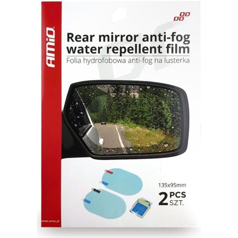 Autocollant anti-pluie pour rétroviseurs de voiture, lot de 2, AMIO-02378 (1/2)