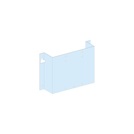 PrismaSeT G Active - Platine NSX-INS-INV250-vert.-fixe-Cde maneton-L300-RAL9003 - LVS03050