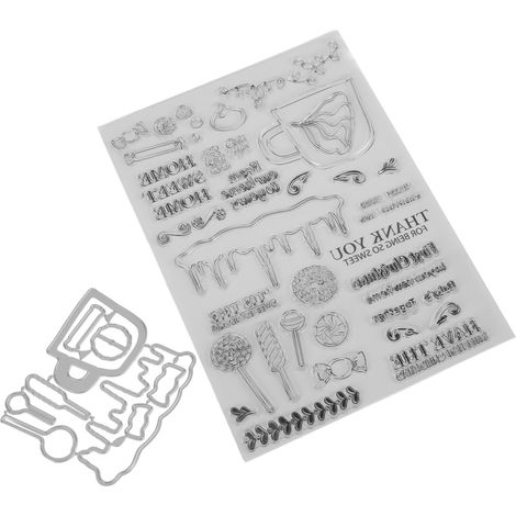 Tampons transparents pour la création de cartes à faire soi-même, sets de tampons transparents en relief, pochoirs et décorations pour le scrapbooking.