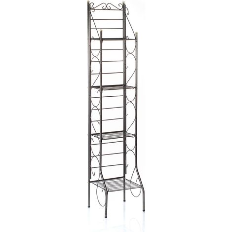Etagère de jardin 4 niveaux acier (1/2)