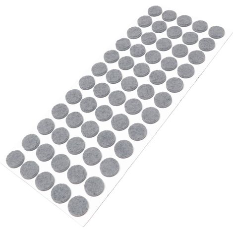 Adsamm® / 60 x feltrini autoadesivi/Grigio/ø 14 mm/Rotondo/piedini per mobili in feltro da 3.5 mm di spessore/pad protettivi per arredi (1/5)