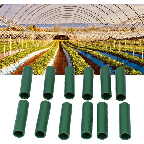 Tuyaux de Liaison pour Tuteurs de Jardin, 12 Pièces, Support pour Plantes Grimpantes, Diamètre Intérieur 16mm (1/5)