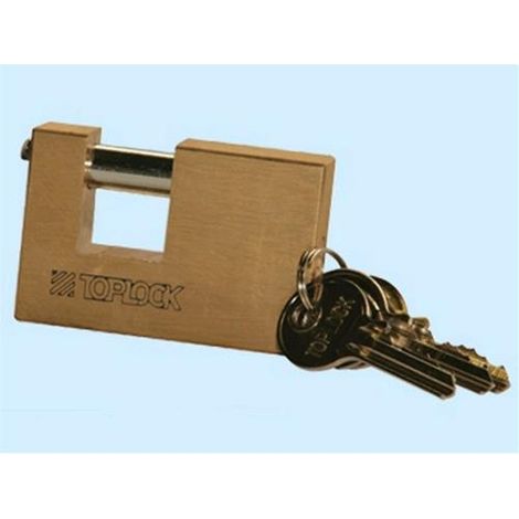 Lucchetti Toplock in ottone antiscasso - Larghezza mm. 60 - chiave SK 7 Conf. 1 Pz