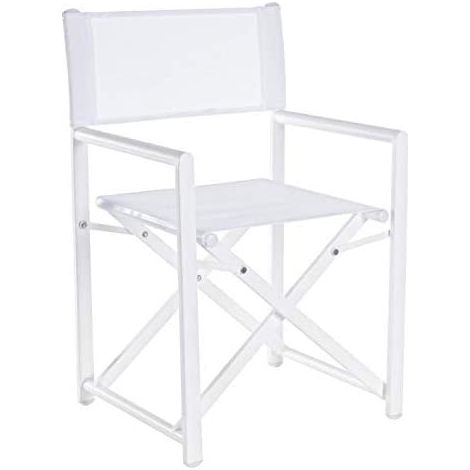 Sedia regista bianco taylor Bizzotto giardino casa pieghevole (1/10)