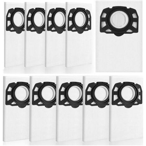 10Pcs Sac Aspirateur, Compatible avec le pour Karcher Sacs Aspirateurs WD2 Plus, Karcher WD 3, WD 3 Battery, KWD 1, KWD 2, KWD 3, MV 3, SE4001, SE4002, Sac Aspirateur Universel (1/5)