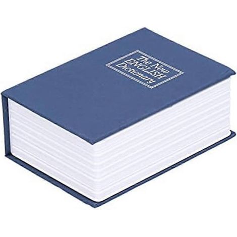 Sieht aus wie ein Buch und ist perfekt für Zuhause (Miniblau).