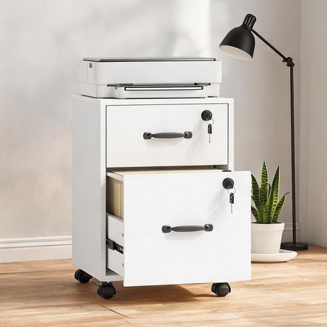 Meuble de rangement de bureau bianco 40 x 40 x 54,1 cm (1/5)