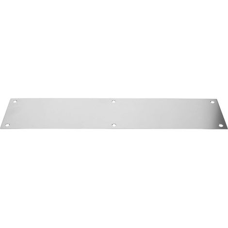 Plaque de protection de porte Unomor en acier inoxydable (1/5)