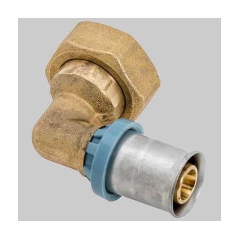 RACCORDO A GOMITO CON GIRELLO DELT ALL - 16 x 3/4
