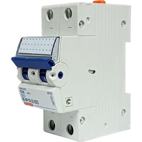 DISJONCTEUR MAGNETO-THER.2P C50 6KA 2M GEWISS GW92052 (1/2)