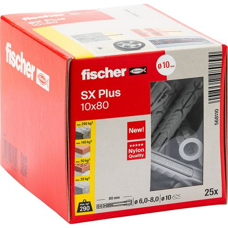 Fischer Tacos SXL Plus 10 Grau 10x80 24829-568110