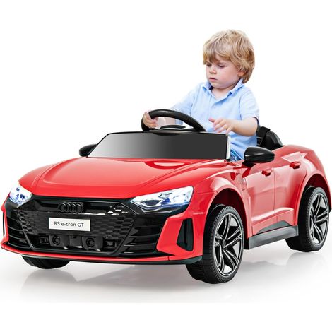 COSTWAY 12V Electric Kids Ride On Car, 103 x 58 x 41cm,Licensed Audi Toy Vehicle with Remote Control, Lights, Music, MP3, USB, Battery Powered Ride on Gift (1/5)
