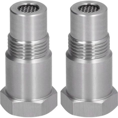 Kit adaptateur de capteur d'oxygène en 2 pièces avec filtre et bouchon soudé M18x1,5, compatible avec le moteur. (1/5)