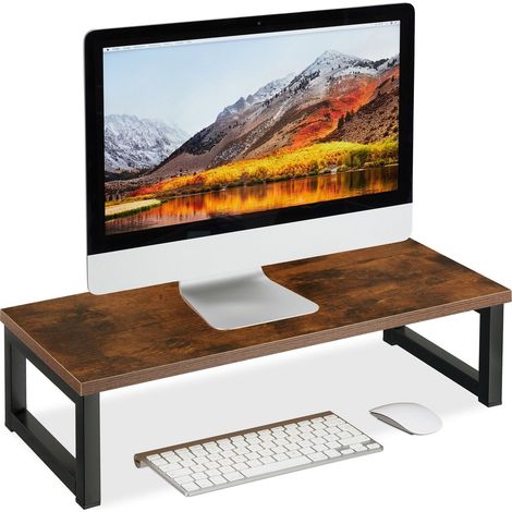 Soporte para monitor: ergonómico, diseño industrial, organizador de escritorio (1/5)
