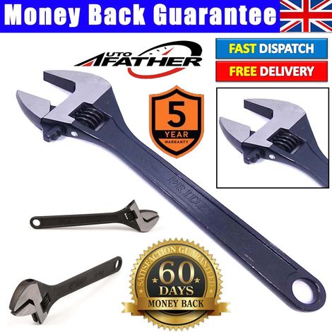 18" Ajustable Spanner (450mm) Large adjustable wrench/Shifting jaw opening 52mm (1/4)