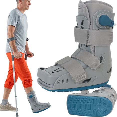 Zapato ortopédico inflable con puntera cubierta, modelo FIT4MED, ortesis de dos cámaras para tibia y pie, talla S 35-38. (1/5)