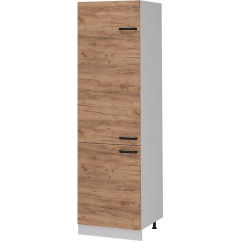 Armadio frigorifero R-Line, Quercia dorata, 60 cm, Vicco