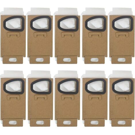 Sollbry Lot de 10 sacs à poussière de rechange pour aspirateur Xiaomi Roborock H7 H6 (1/5)