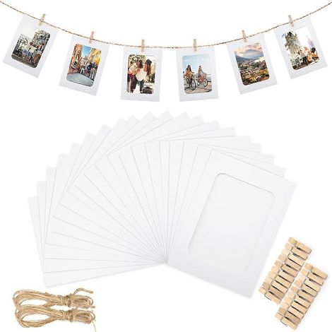 50 cadres photo en papier pour photos 4x6 pouces (1/5)